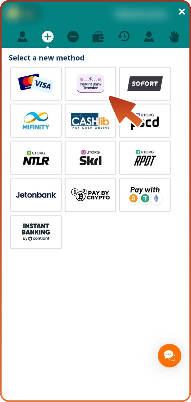 Sätt in pengar för att få Locowins välkomstbonus.