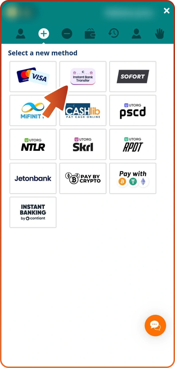 Choose deposit method you like at your Locowin account.