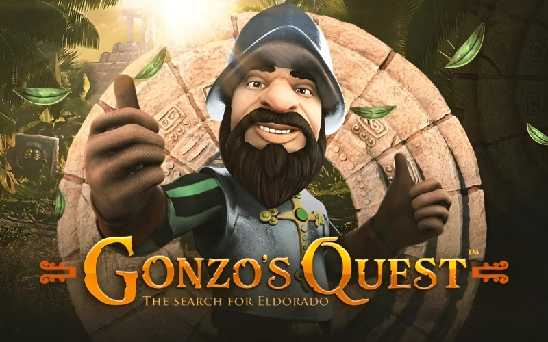 Följ med på jakten på guld i Gonzo's Quest-spelautomaten på Locowin.
