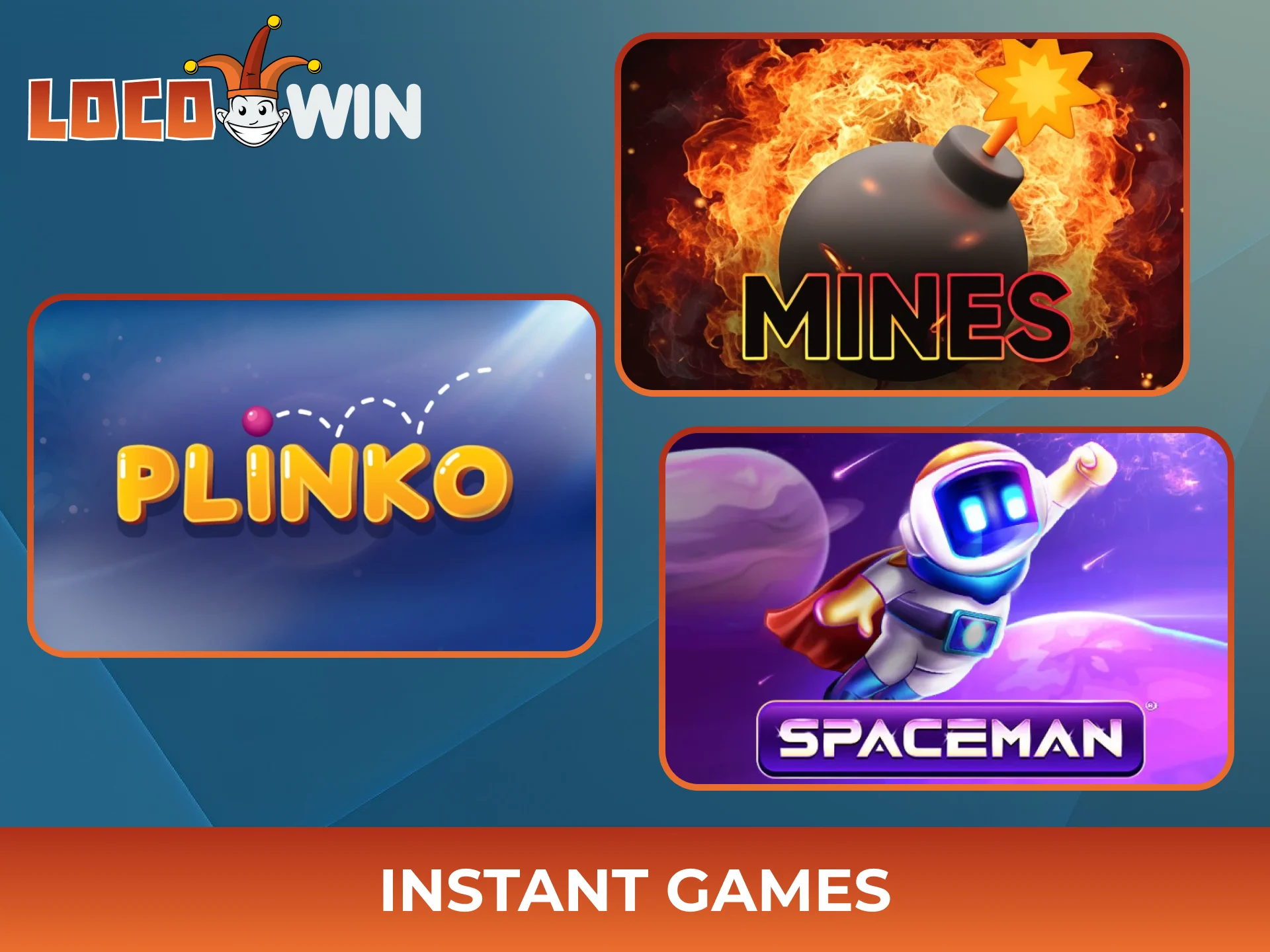 Win prizes instantly by playing fast-paced Locowin Instant Games.